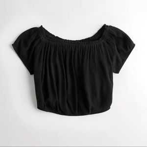 Brand NEW Black off the shoulder crop top